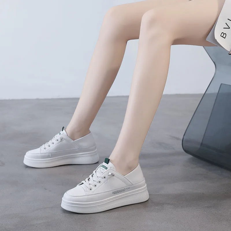 

Summer casual shoes women British simple white cowhide leather white women's shoes sports shoes women's shoes women