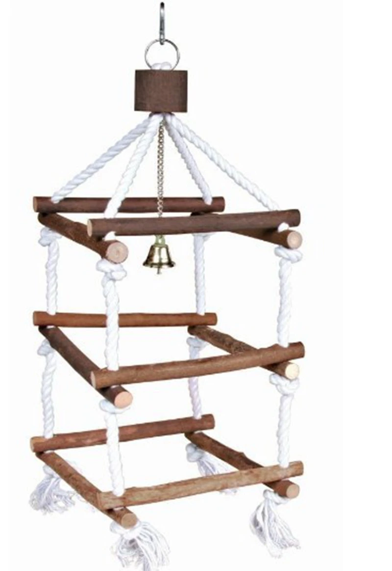 

Parrot Swing Ladder Toys Pet Bird Bites Climb Chew Toys Hanging Cockatiel Swing Parrot Cage Bird Toys Accessories