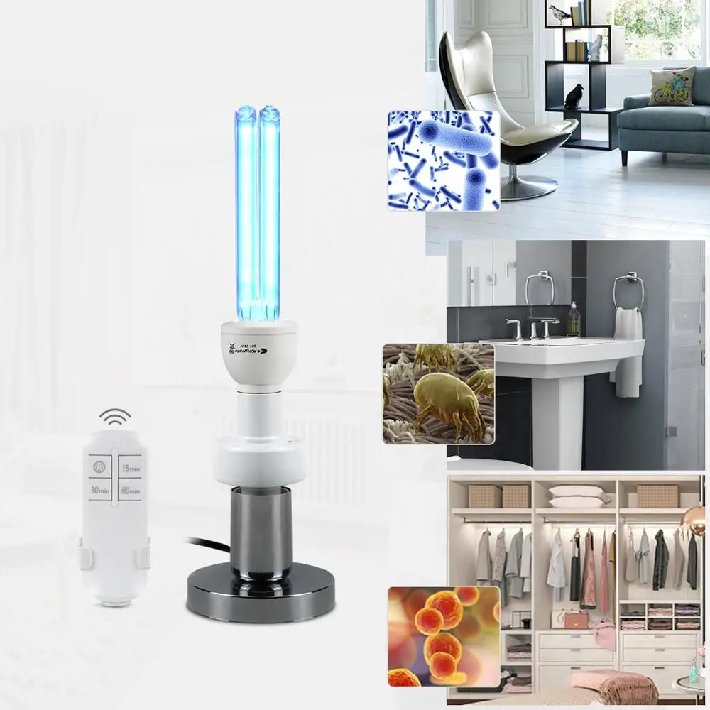 UVC бактерицисветильник с озоновой лампой дистанционным таймером основа лампы