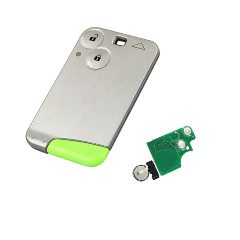 Ключ Авто 2 кнопки дистанционного Смарт карты ключи 433 МГц pcf7926 pcf7947 для Renault Laguna