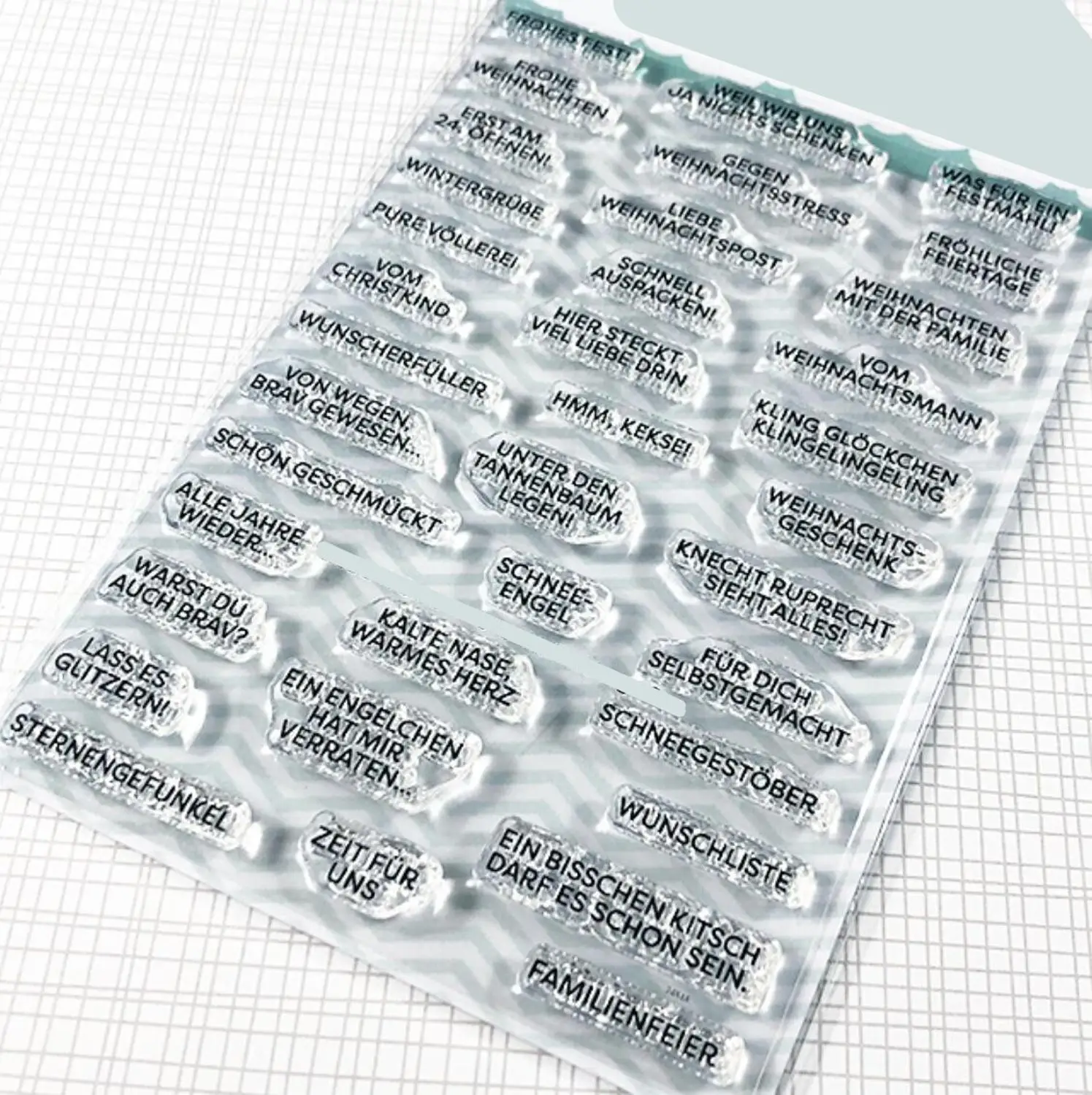 Немецкий прозрачный силиконовый штамп/печать для сделай сам скрапбукинга/альбом