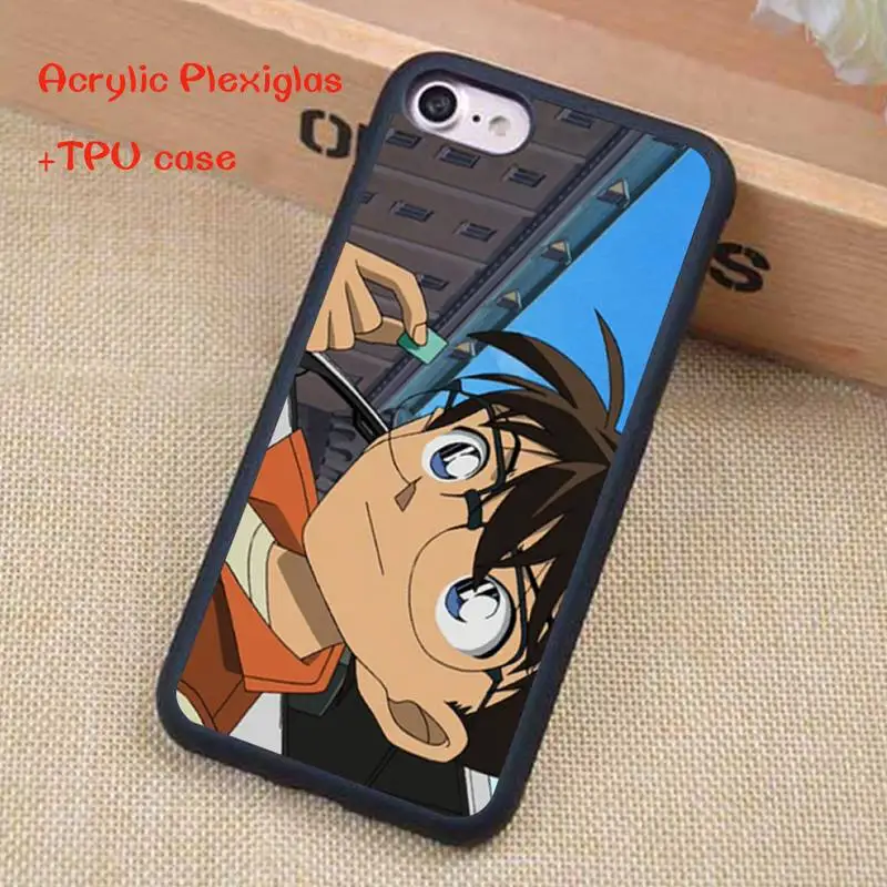 

Anime Detective Conan Phone Case For iphone 11 Pro Max X XR XS SE 2020 6S 7 8 Plus Acrylic Plexiglass TPU