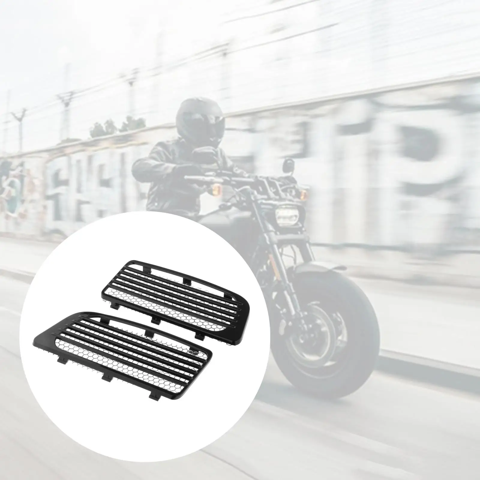 Решетки радиатора мотоцикла с металлической сеткой для Harley Touring Twin 14 + запчасти 1