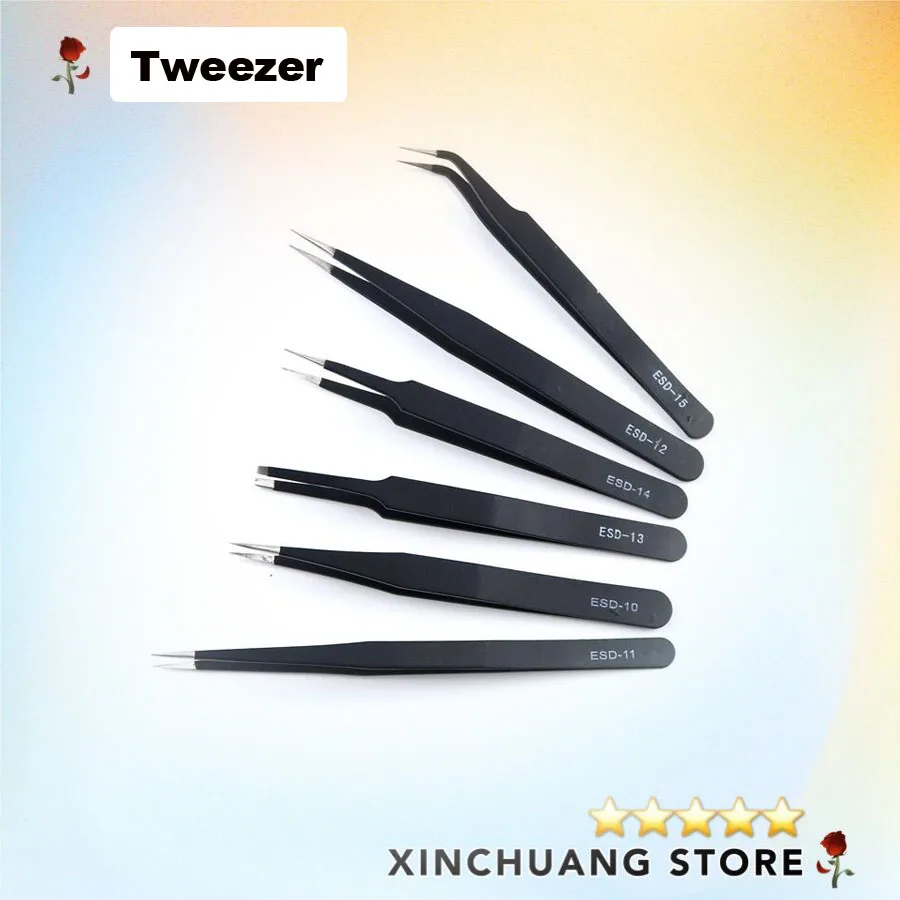 Нержавеющая сталь Анти-статический Точность Пинцет для Мобильный