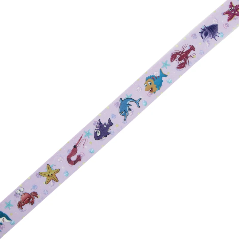 

E0669 Marine Life Cute Cartoon Washi Masking Tape Sticky Decorative Paper Tape DIY Decoration Office Stationery Scrapbook