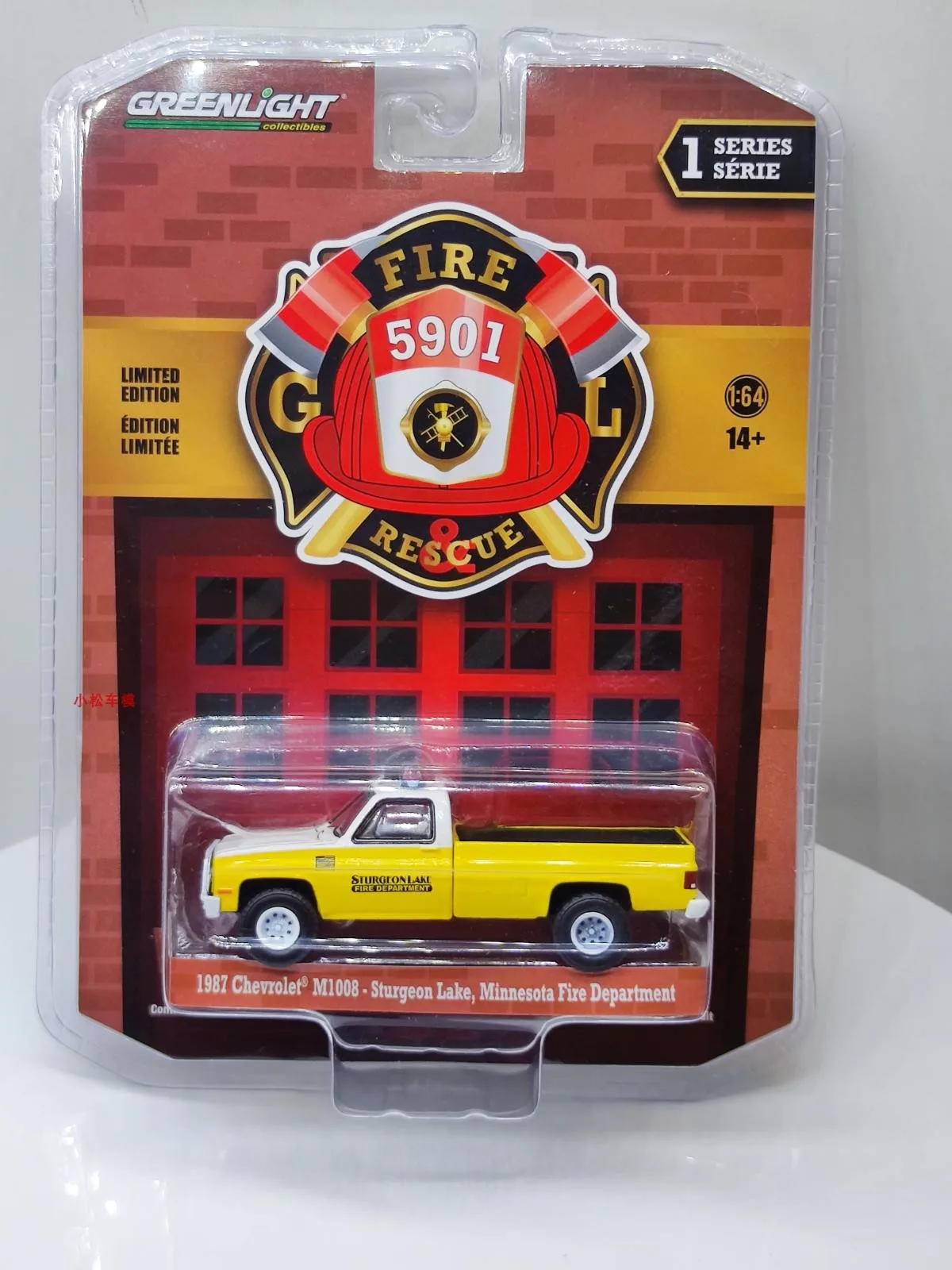

1:64 GREENLIGHT 1987 Chevrolet M1008 Sturgeon Lake Minnesota Fire Deparment Collection Metal Die-cast Simulation Model Cars