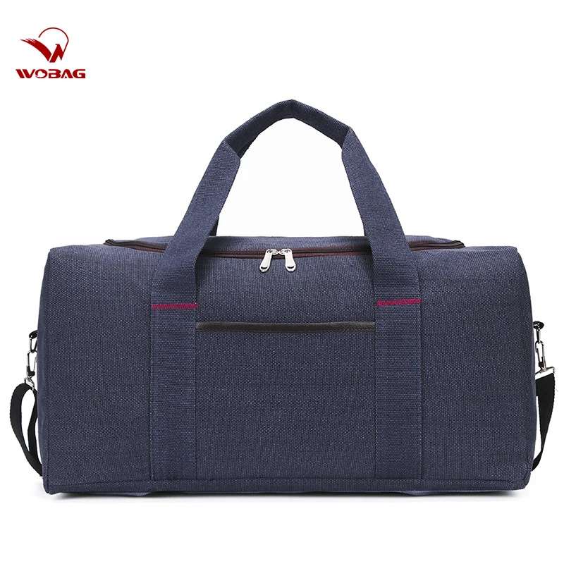 Холщовая спортивная сумка для мужчин и женщин Модный чемодан на колесиках