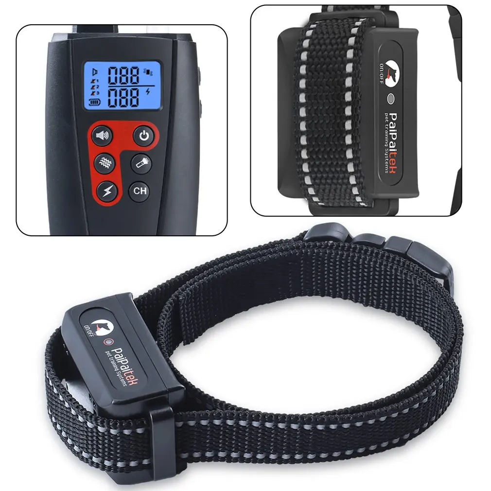 

Electronic Shock Dog Training Collar Waterproof Rechargeable Remote Control Pet with LCD Display for Small/Meduim/Large Dogs