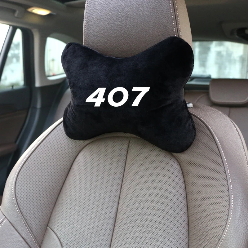 Подушка для шеи автомобиля хлопок фланель подголовник автомобильного сиденья