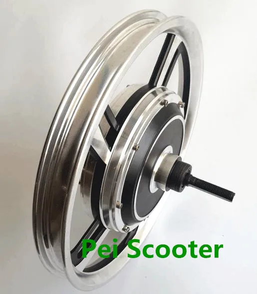 16-дюймовый DC двухосный бесщеточный беззубчатый Мотор Ступицы для электрического