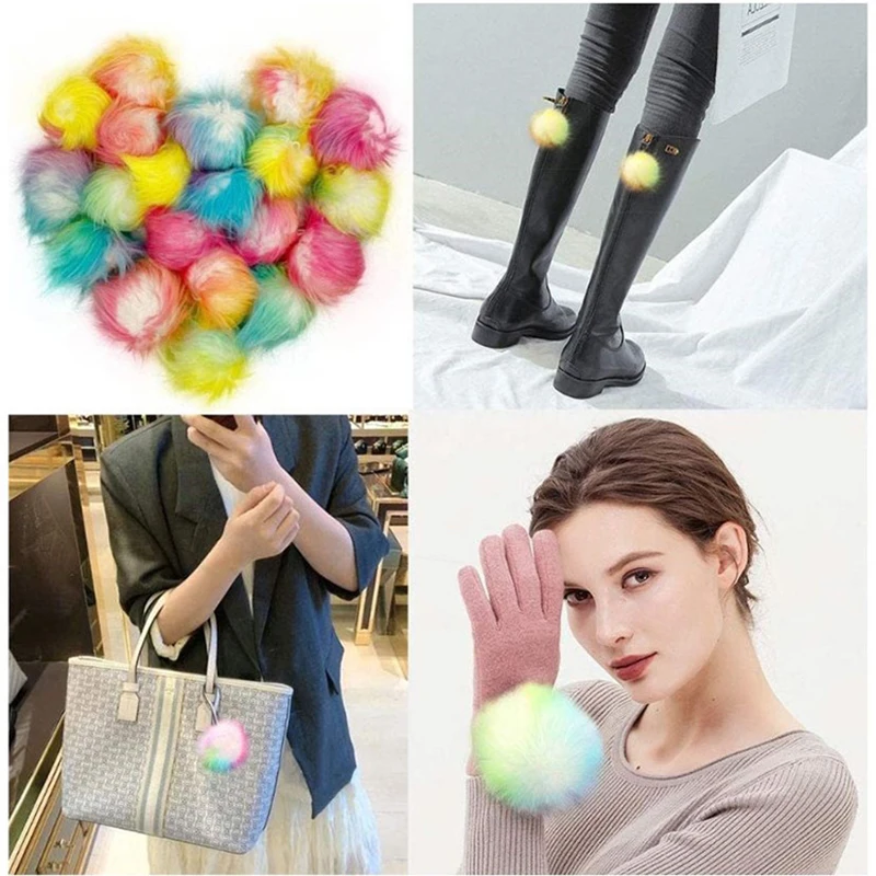 

Faux Fur Ball Imitated Fox Fur Fashion Hat Ball, Fake Fur Ball Diy Jewelry Accessories Bag Clothing Car Keychain Accessories