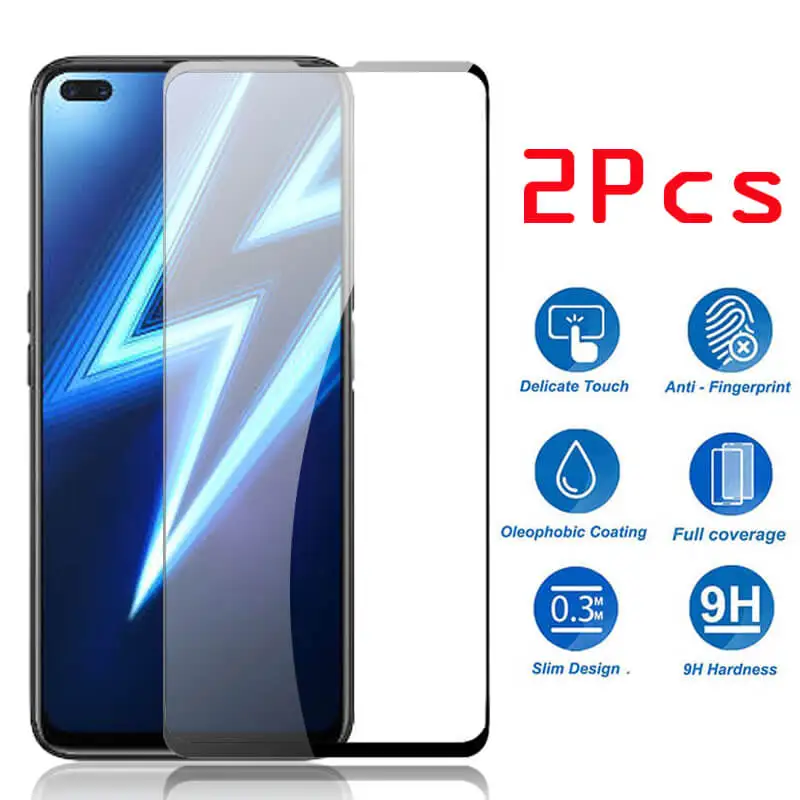 2 шт. 5D закаленное стекло для oppo Realme 6 Pro 6i 5 5i Защитное Realmi Защитная пленка