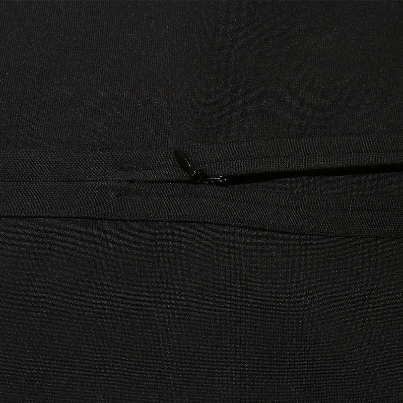 

2021 Women Summer New Round Neck Black Bandage Dress Fashion Long Sleeve See Through Knee Length Club Vestidos Party Dresses