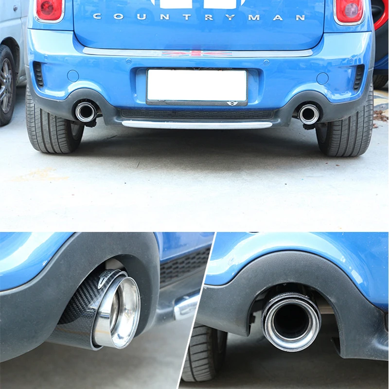 Наконечник автомобильной выхлопной трубы из углеродного волокна для Mini R55 R56 R57 R58