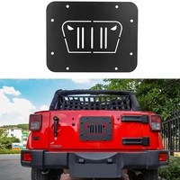 for jeep wrangler jk 2007 2017 24 door spare tire carrier delete filler plate cover tailgate plug rubber car accessories black