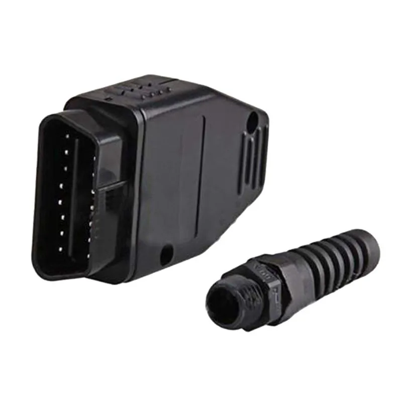 10 шт. OBD штекер OBD2 16 контактный разъем адаптер OBDII коннектор j1920 Коннектор с PCB и без