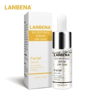 1pc lanbena 24k gold six peptides serum face cream anti aging wrinkle lift firming whitening moisturizing acne treatment