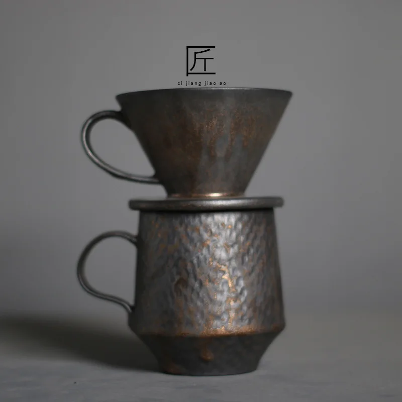 

Набор кофейников Guopin, керамический чайник с фильтром для приготовления кофе, капельного типа V60, для приготовления эспрессо