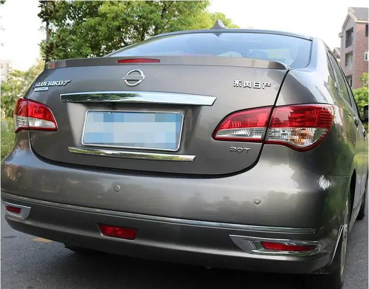 Для Nissan Bluebird Спойлер ABS Материал заднее крыло праймер задний спойлер для 2007 2012 Sylphy