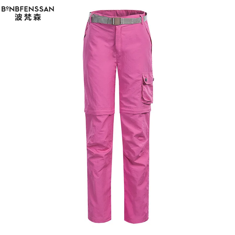 Ladies Spring and Summer Outdoor Sports Quick-Drying Pants Detachable Quick-Drying Pants Breathable Sun-Protection Hiking Pants