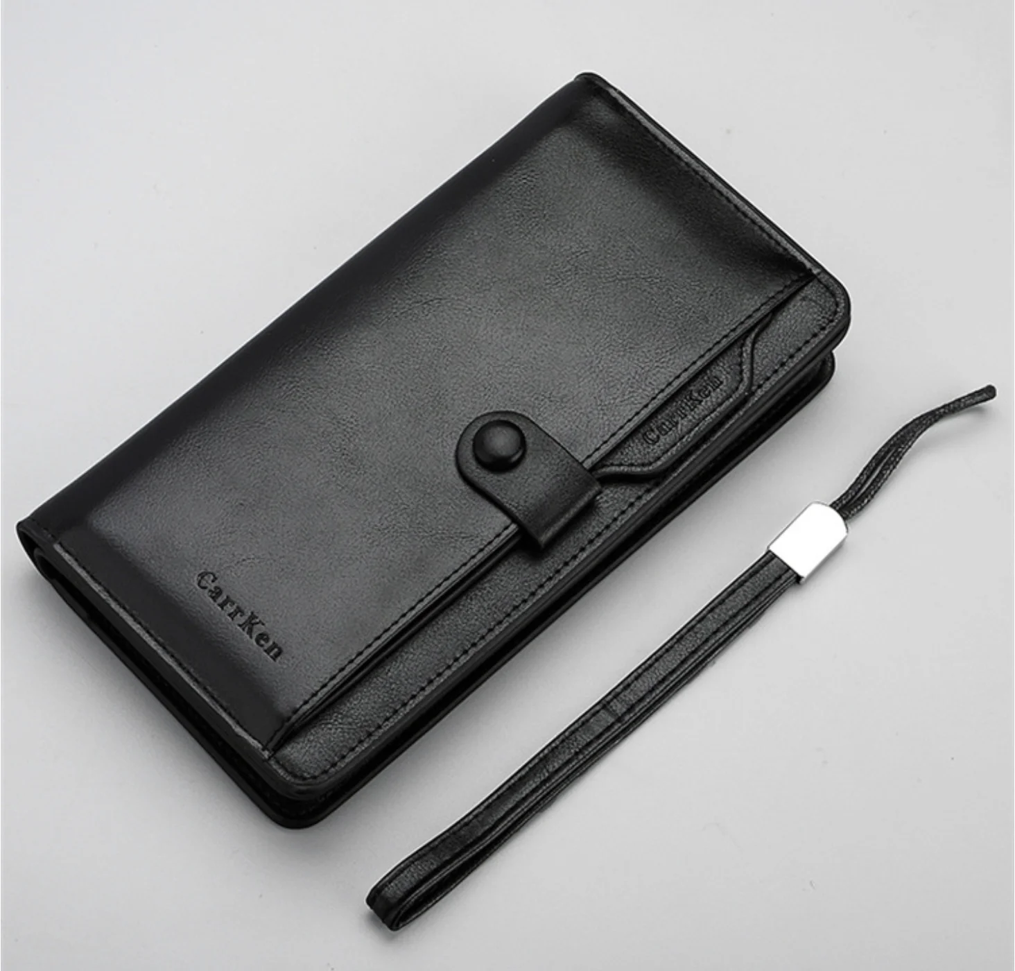 Мужские кошельки из искусственной кожи многофункциональные европейские