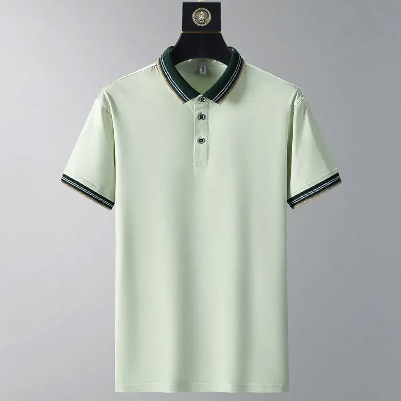 

2021 Summer New Lapel Short Sleeve Handsome Casual POLO Shirt Men's T-shirt HOT