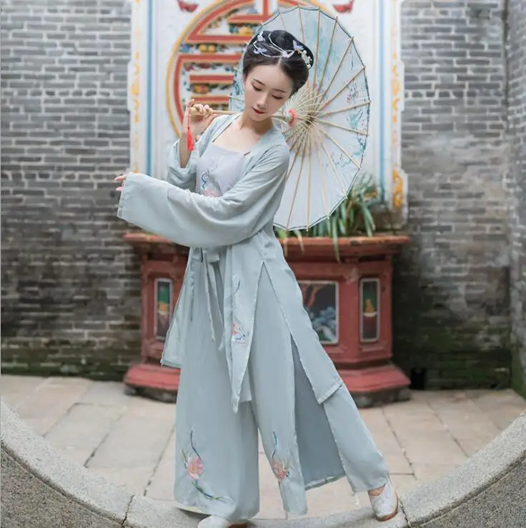 Оригинальный дизайн женский комплект ханьфу в китайском стиле Lotus из коллекции: