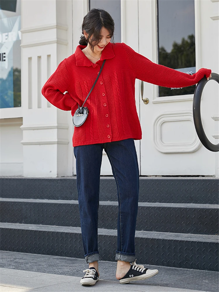 Colorfaith Новинка 2019 осень зима женские джинсы винтажная уличная Высокая талия брюки