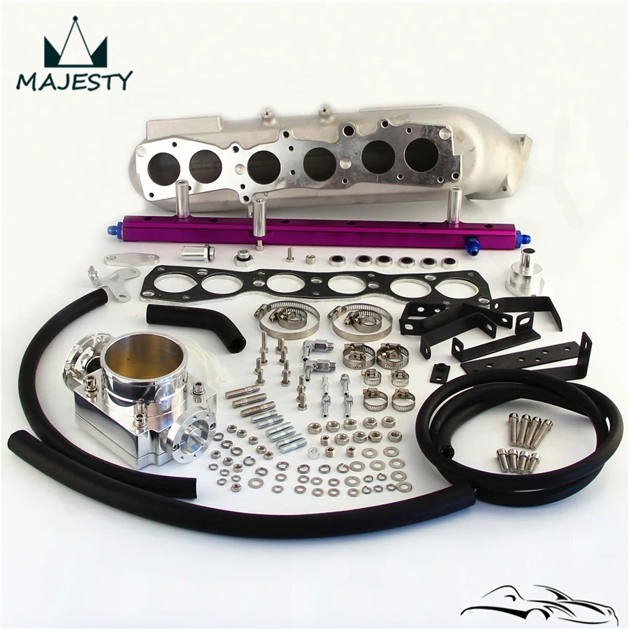 Впускной коллектор + Корпус дроссельной заслонки VQ35 Топливная рейка для T * oyota S upra