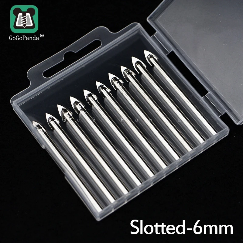 Стеклянные сверла 6 мм Кольцевые пилы для твердых Хрупких Керамических