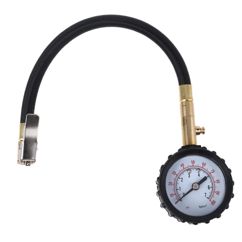 

Professional Rapid Air Down Tire Deflator Pressure Gauge 100Psi w/ Special Chuck for 4X4 Large Offroad Tires on Jeep