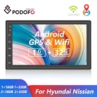 Podofo Android 10,0 2 Din WiFi GPS-навигация Авторадио автомобильный мультимедийный плеер 7-дюймовый MirrorLink стерео для VW Nissan Hyundai Toyota
