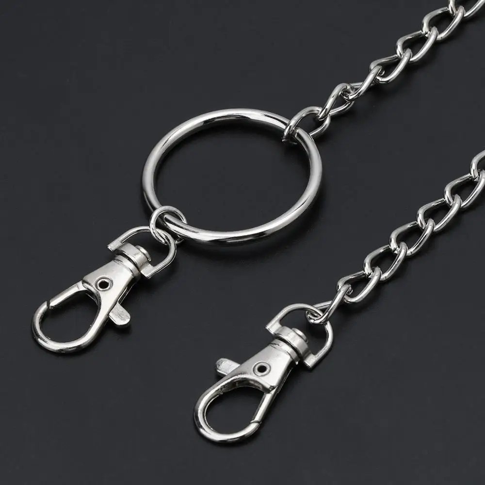 Длинный металлический кошелек цепь поводок брюки Жан брелок кольцо клип мужские