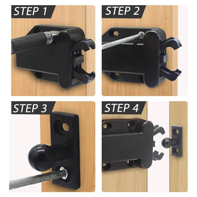 

One-Press Furniture Rebound Bolt For Simple Minimalism Style Or Any Furniture Doors