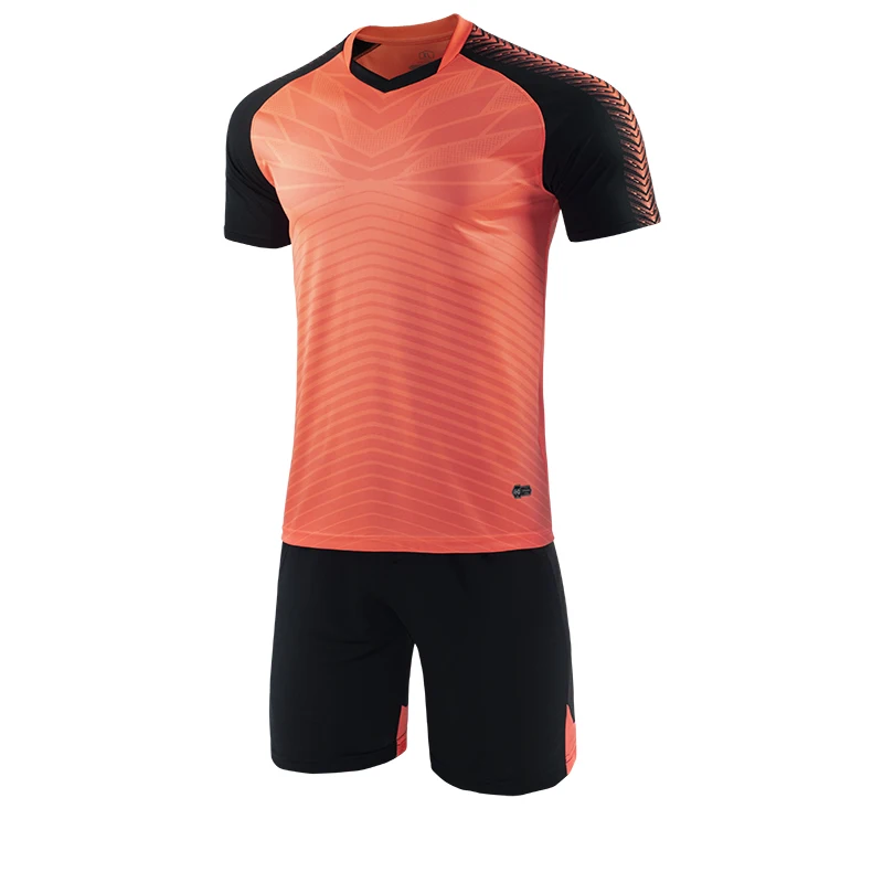 Мужская синяя Футбольная Футболка с коротким рукавом форма для взрослых детская