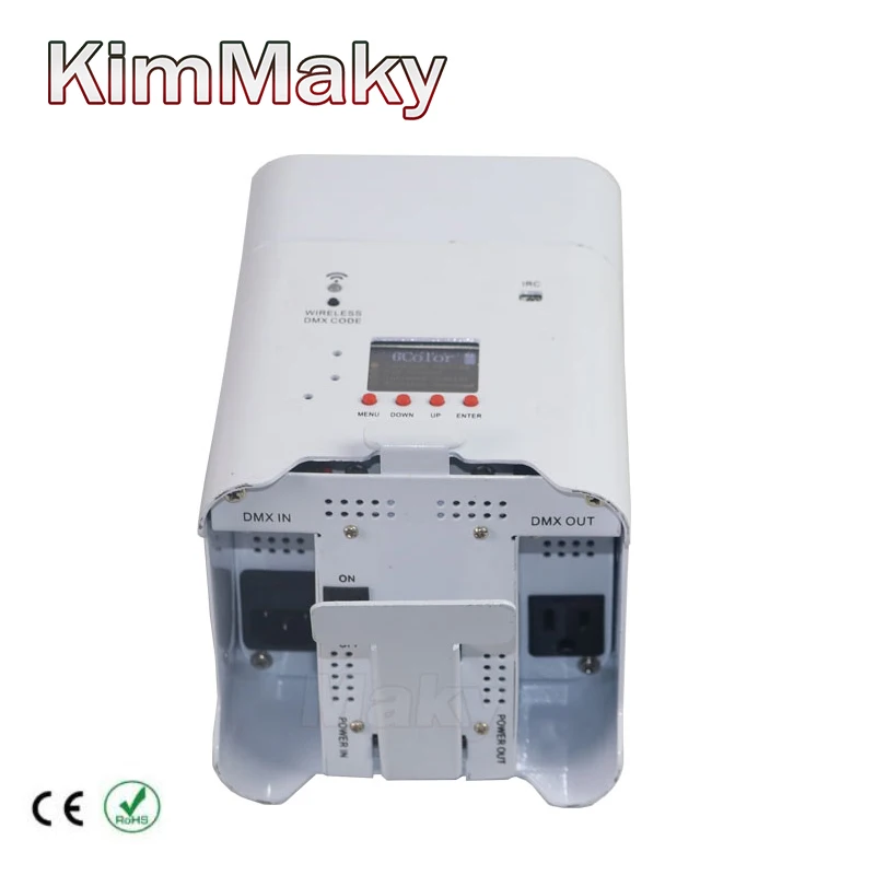 10 шт./лот картонная упаковка 6x18 Вт RGBWAUV led батарея беспроводной dmx ИК-пульт