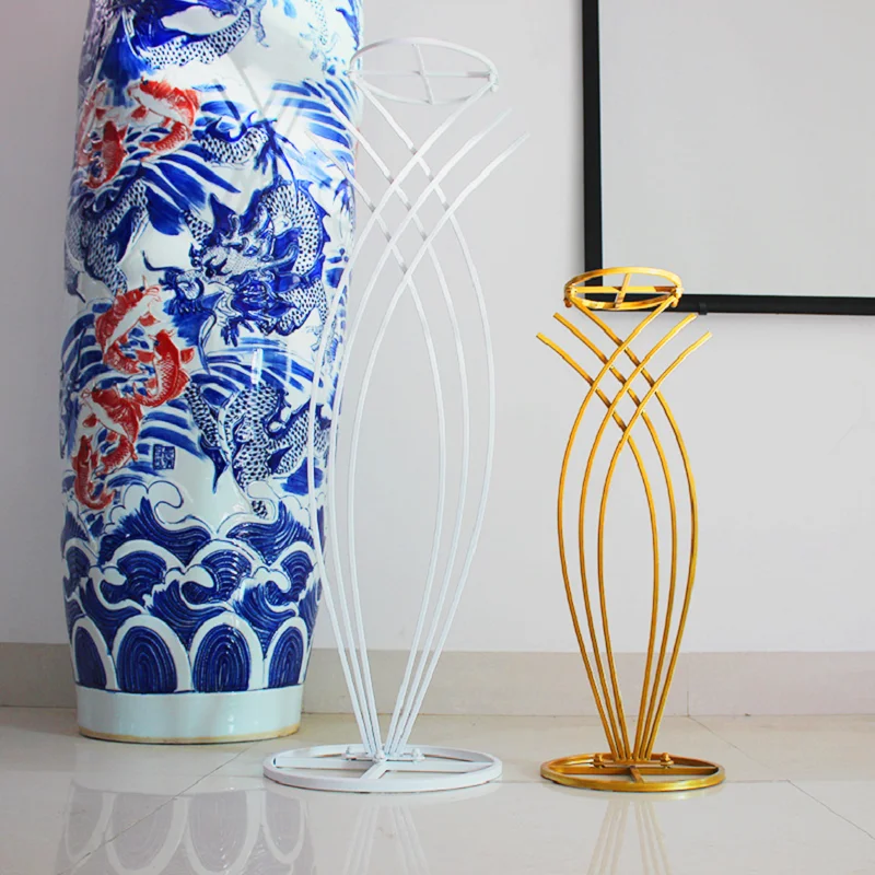 

10pcs Factory Wholesale Wedding Tall Metal Table Centerpiece Stands Flower Vase Stand Gold Column Decoration senyu