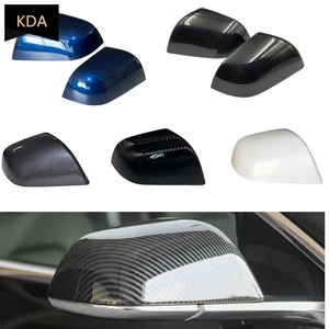 2pcs auto side rear view mirror cover shell cap housing replacement for tesla model 3 2016 2017 2018 2019 2020 free global shipping
