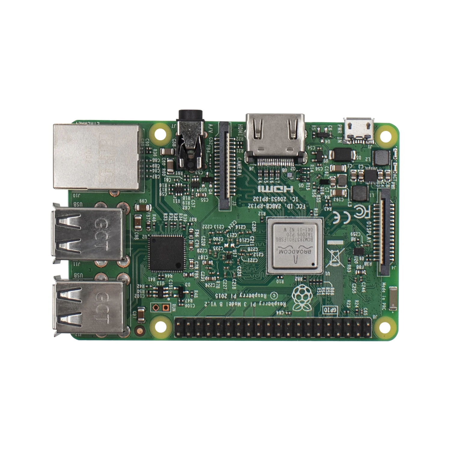 Raspberry Pi 3 Model B плата 1 Гб LPDDR2 BCM2837 четырехъядерный процессор с WiFi и Bluetooth версия 14 |