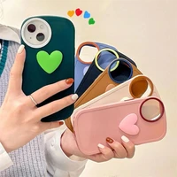 3d cartoon love heart silicone phone case for iphone 13 12 11 pro xs max x xr 7 8 plus shockpfoof soft protection back cove