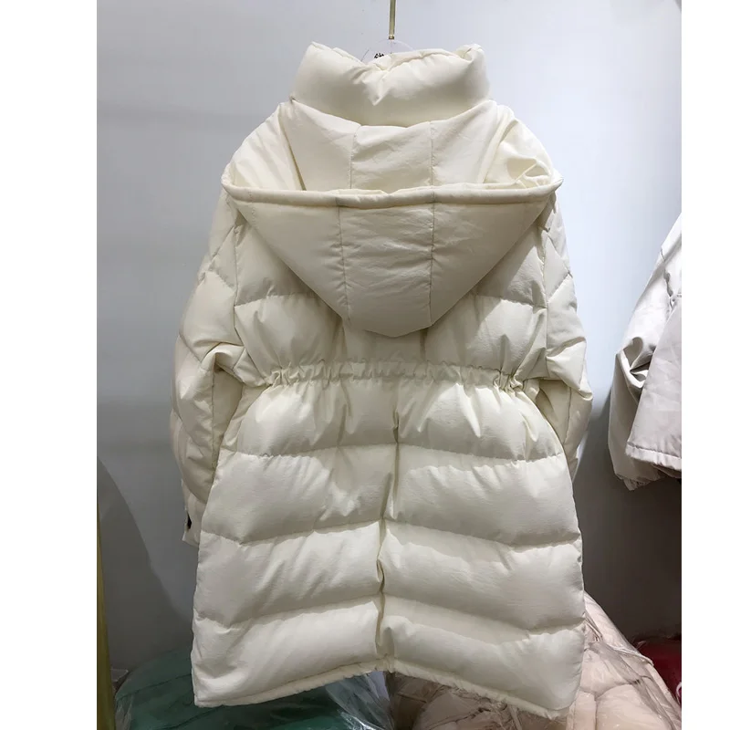 

Jacket Women Puffer Coat Thick Warm Feamel Coats Women's Winter Down Jacket Hooded Long Parkas 2020 White Duck Down