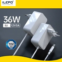 ilepo 12v 3a 36w charger adapter for computer laptop tablet dvd camera pocket travel charger dc 1 5m cable laptop accessories