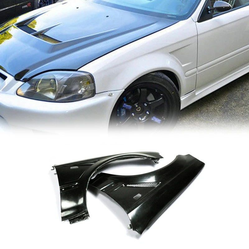 Автомобильные аксессуары для Honda 99 00 EK Civic Hatch Back FRP Fiber Glass Js Racing переднее крыло + 20