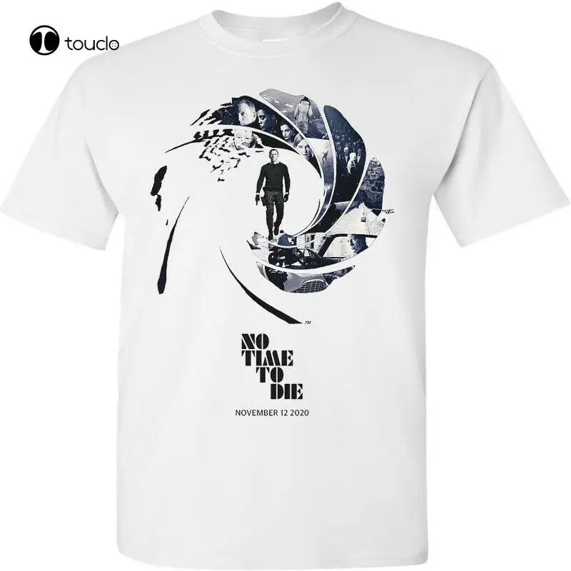 Футболка с винтажным логотипом Джеймс Бонд в стиле ретро размер S M L Xl 2Xl | Мужская