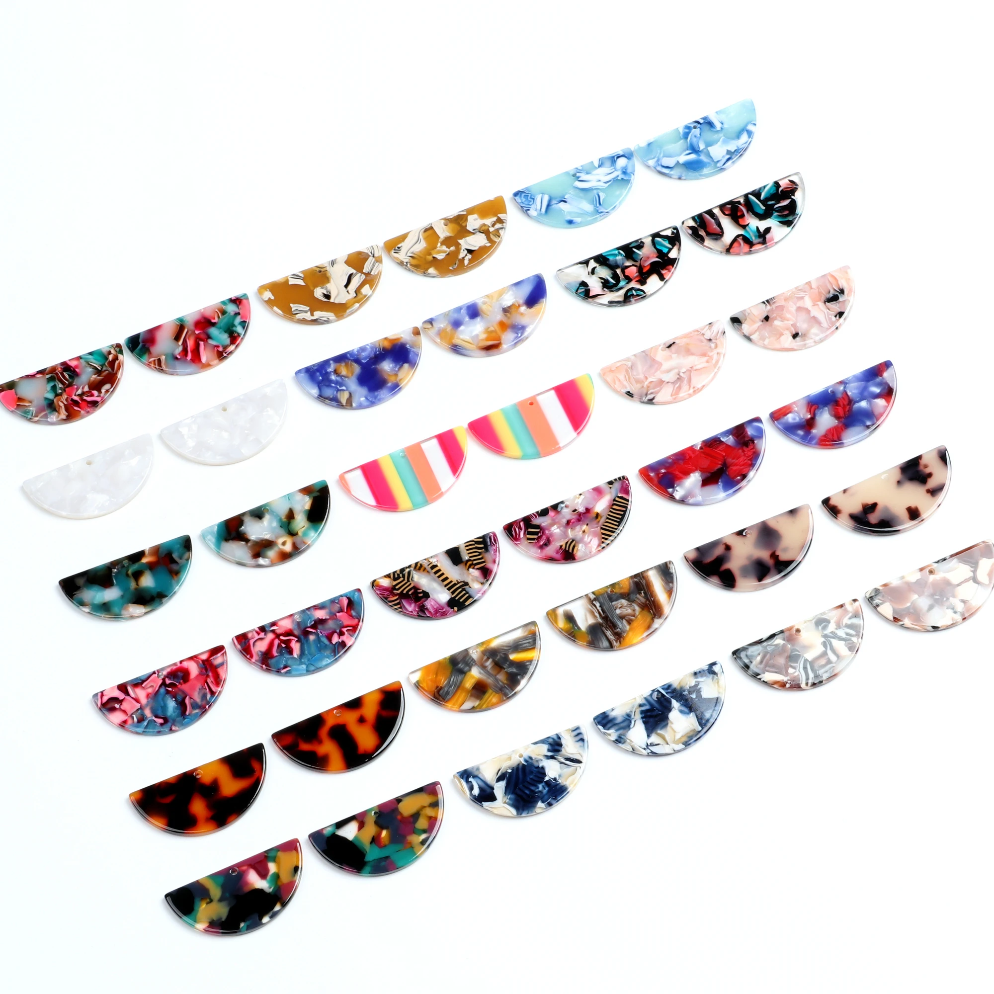 Очаровательные серьги в виде ракушек ацетатные акриловые фотокольца