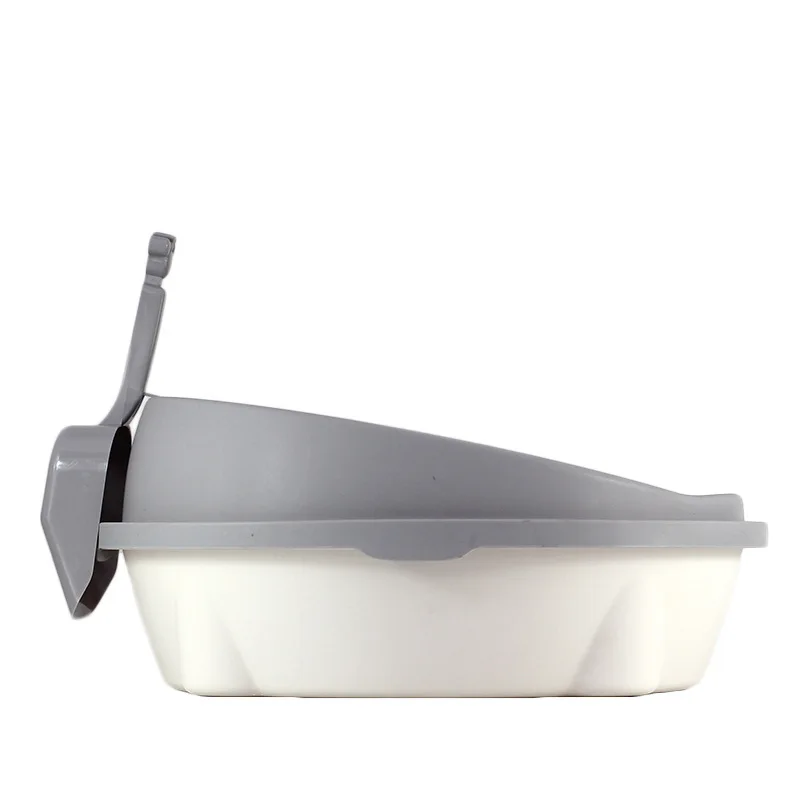 Новый полузакрытый кошачий Туалет большой пластиковый ящик для кошачьего