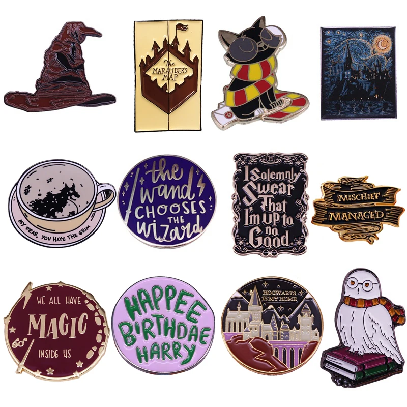 

PF334 Dongmanli Creativity Hard Enamel Lapel Pin Collection Badge Backpack Collar Movie Jewelry Kids For Gift