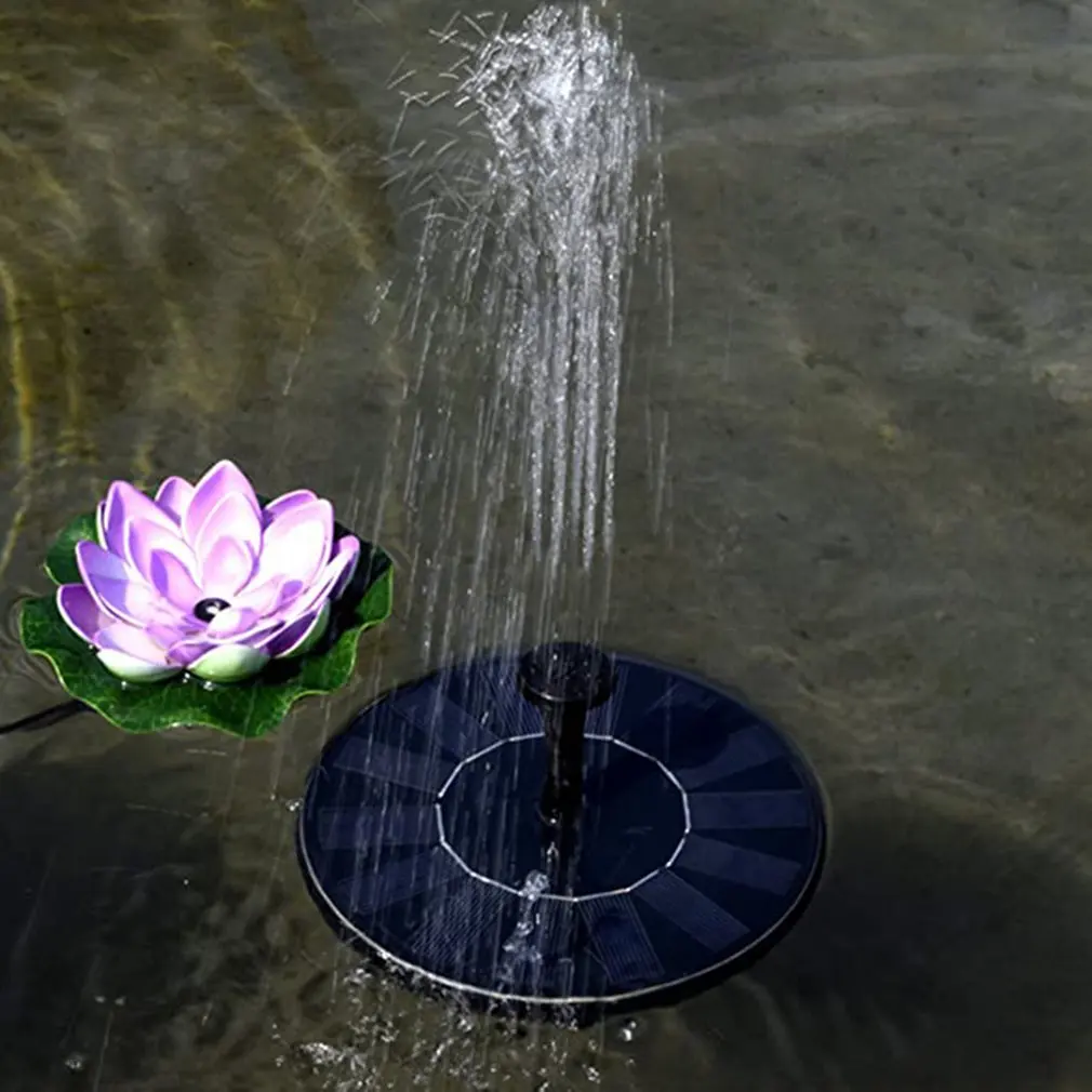 

Hobbylane Solar Fountain Floating Garden Water Fountain Pool Pond Decoration Solar Powered Fountain Water Pump