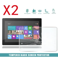 2pcs tablet tempered glass screen protector cover for microsoft surface rt tablet computer anti scratch explosion proof screen