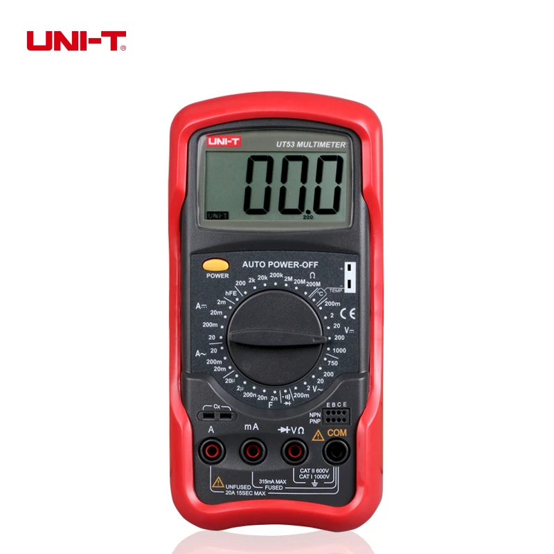 Цифровой мультиметр UNI-T UT51 UT52 UT53 Вольтметр постоянного и переменного тока